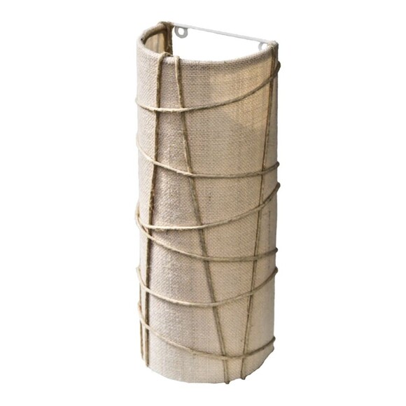 $375 Luxury Designer Wall Sconce in Burlap Perigold Pauline Libby 14